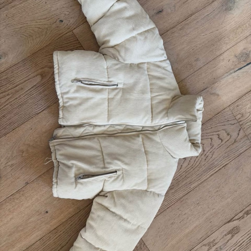 Adika Ribbed Cream Jacket